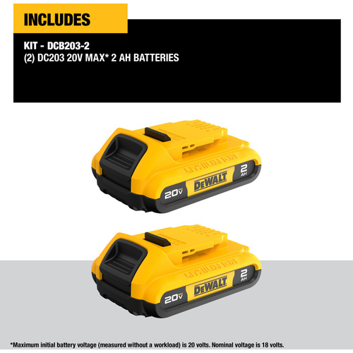 20V MAX 2.0AH LI-ION BATTERY