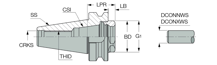BT50 ER32 SHORT