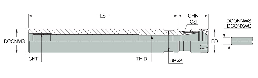 ST1/2X4.000 ER16 M