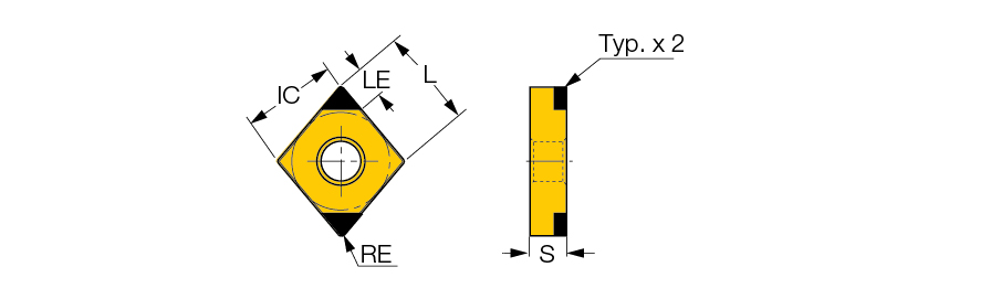 CNGA 432-F2 IB10H