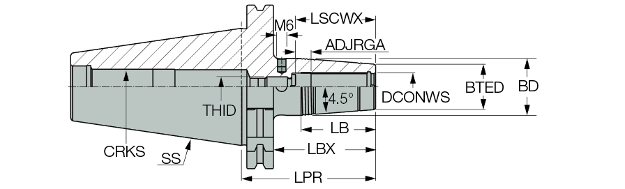 DIN69871 40 SRKIN 6X80 CX