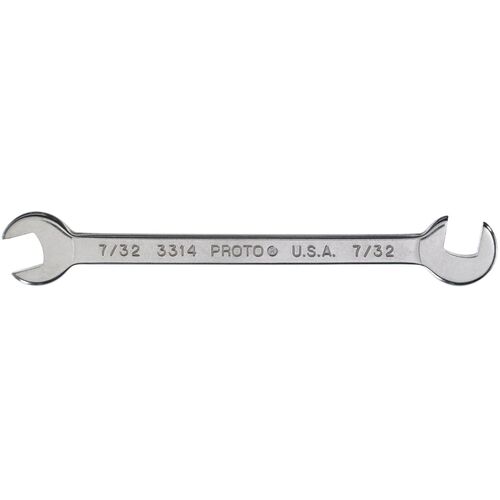Proto Short Satin Angle Open-End Wrench - 7/32″
