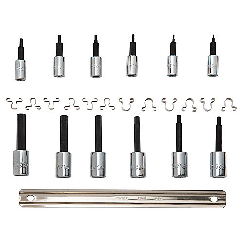 12PC 1/4&3/8DR HEX BIT