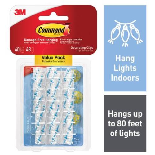 ‎Command Clear Decorating Clips Value Pack 17026CLR-40ES