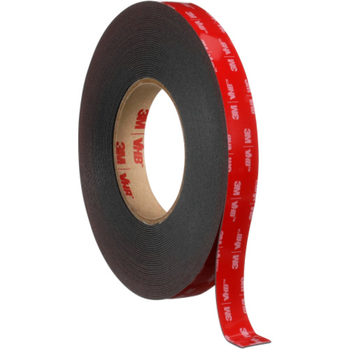 3M VHB Acrylic Foam Tape 5952 Black 1″ × 36 yd 45 mil