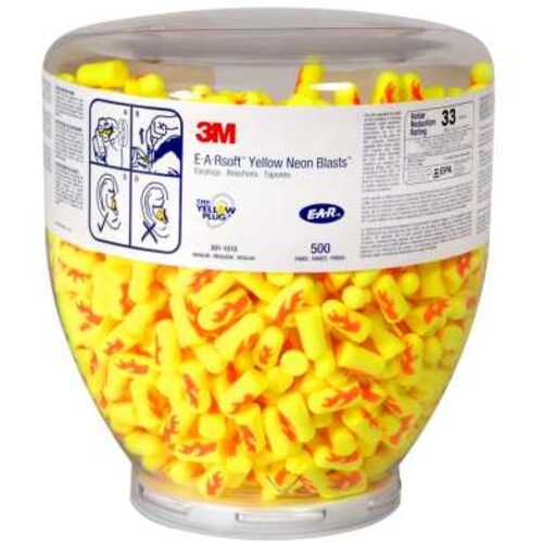 ‎3M E-A-Rsoft Yellow Neon Blasts One Touch Dispenser Refill 391-1010 Regular Size