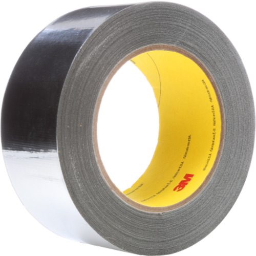 3M High Temperature Aluminum Foil Glass Cloth Tape 363 Silver 1″ × 36 yd 7.3 mil
